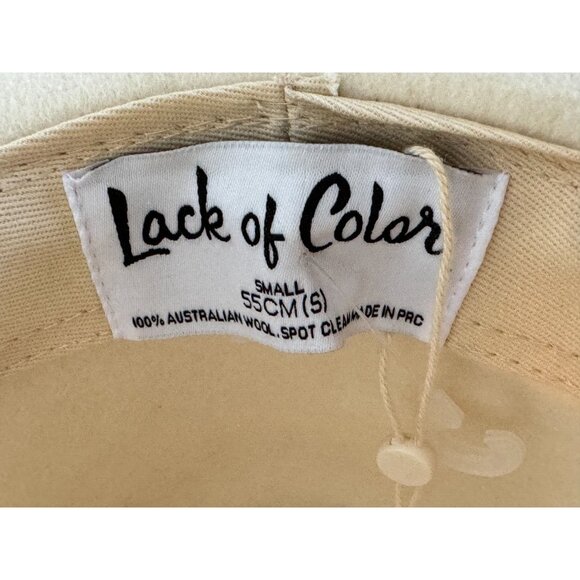 Lack of Color The Fader Hat Ivory Wool Coachella Festival Small 55 cm Australian - Picture 14 of 16